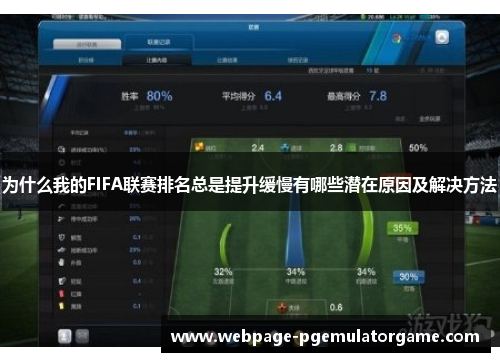 为什么我的FIFA联赛排名总是提升缓慢有哪些潜在原因及解决方法 为什么我的FIFA联赛排名总是提升缓慢有哪些潜在原因及解决方法