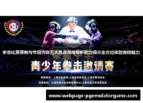 拳击比赛赛制与节目内容五大亮点深度解析助力观众全方位体验竞技魅力