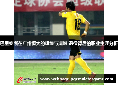 巴里奥斯在广州恒大的辉煌与遗憾 退役背后的职业生涯分析 巴里奥斯在广州恒大的辉煌与遗憾 退役背后的职业生涯分析