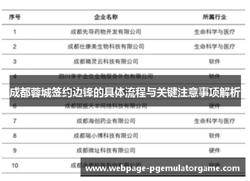成都蓉城签约边锋的具体流程与关键注意事项解析